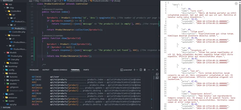 RESTful API - Backend service architecture